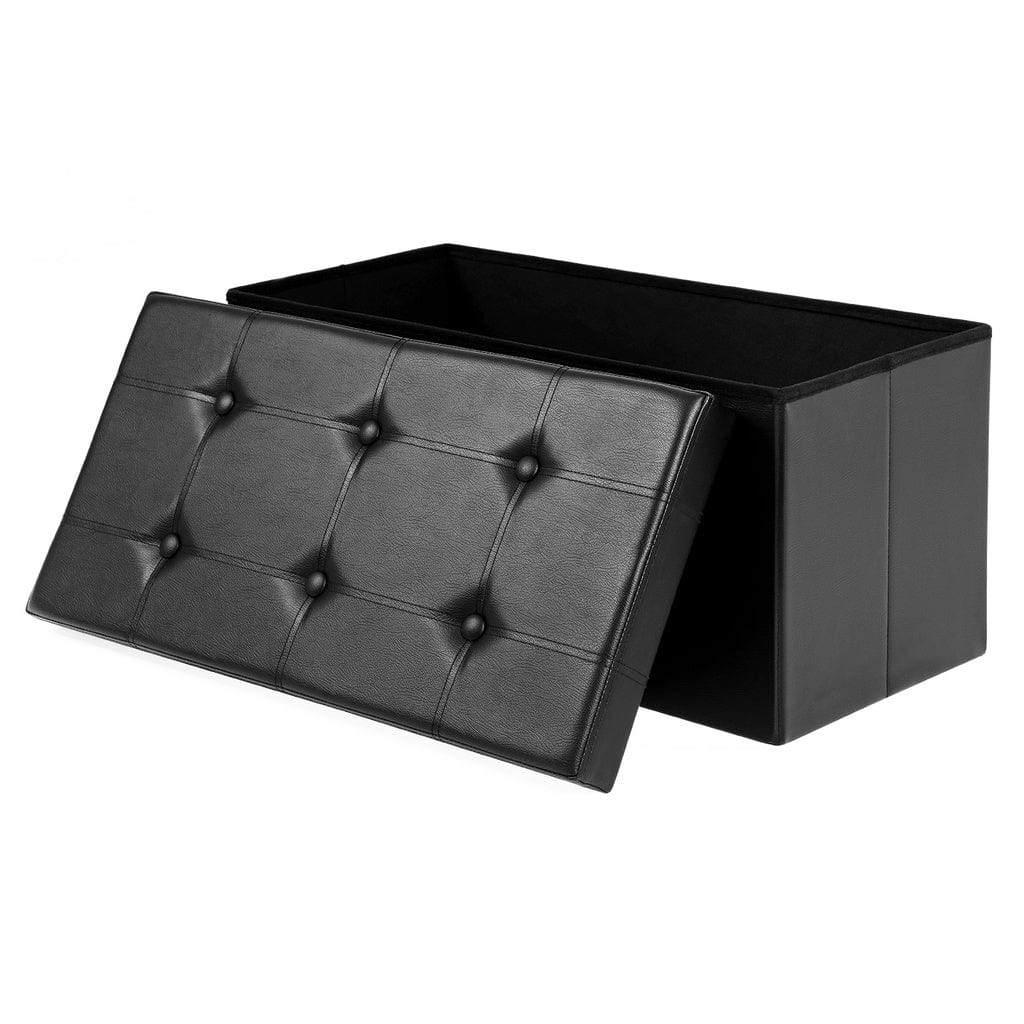 76cm Folding Storage Ottoman Bench Footrest