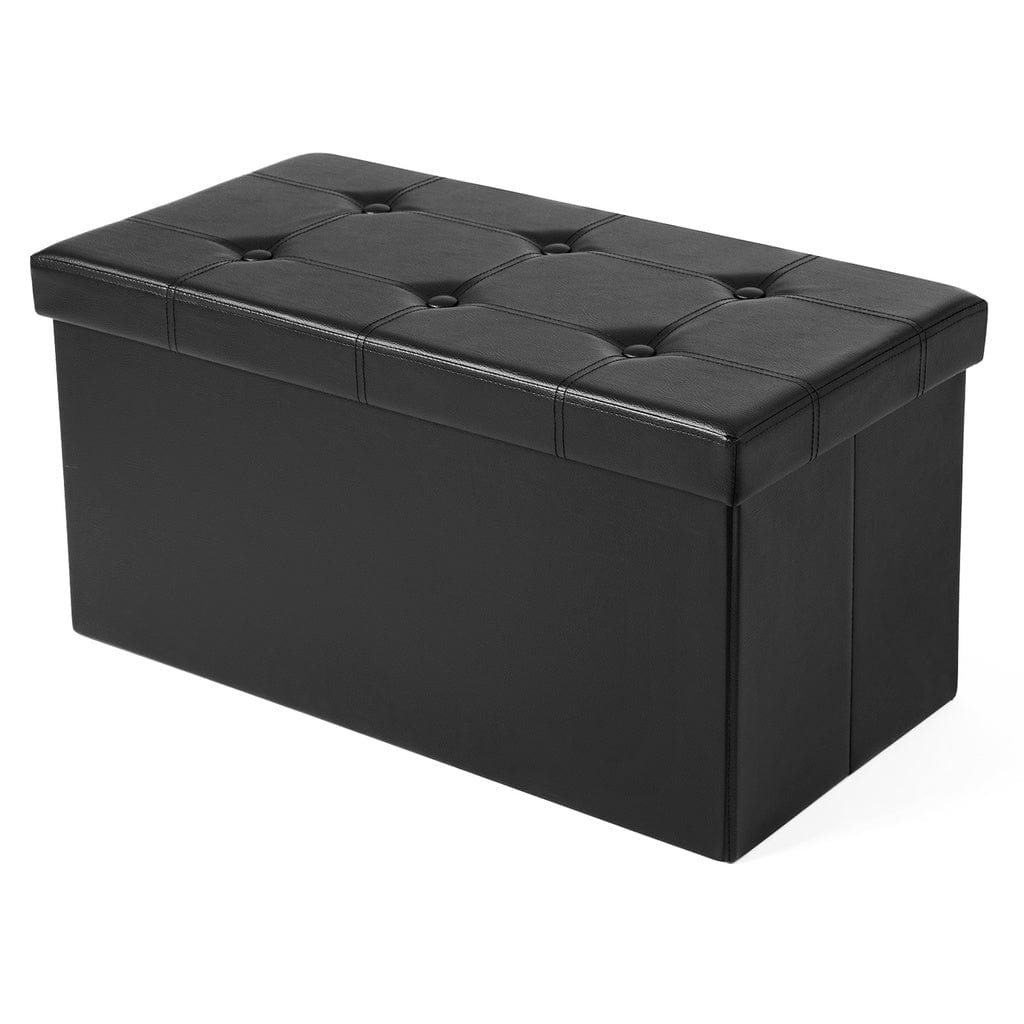 76cm Folding Storage Ottoman Bench Footrest