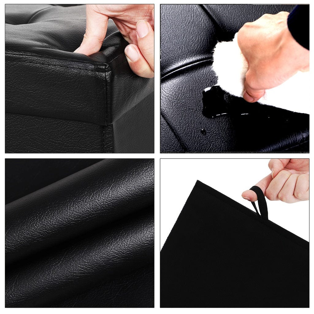 76cm Folding Storage Ottoman Bench Footrest