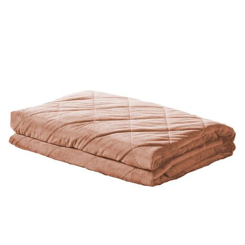 bedding 7Kg Anti Anxiety Weighted Blanket Dusty Pink Colour