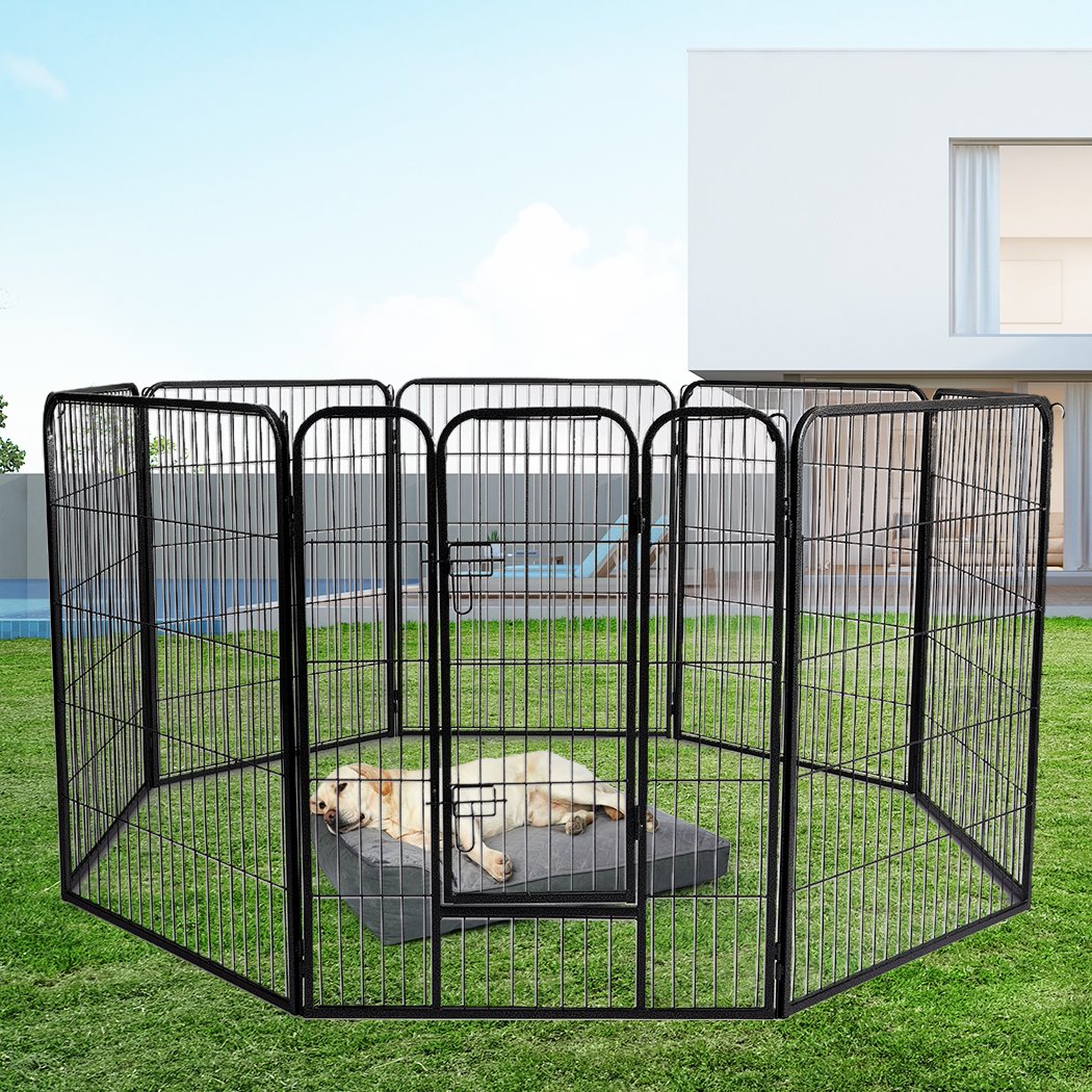 Pet Products 8 Panel Pet Dog Playpen Puppy Exercise Cage Enclosure Fence Cat Play Pen 48''