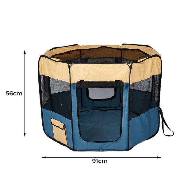 pet products 8 Panel Pet Playpen Blue M