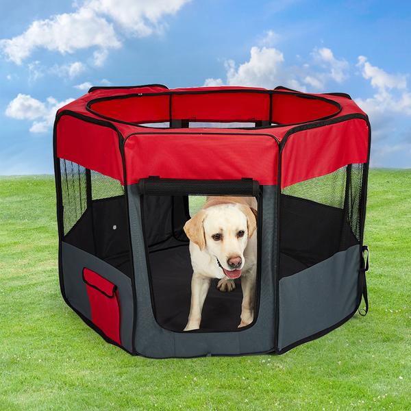 pet products 8 Panel Pet Playpen Grey XL
