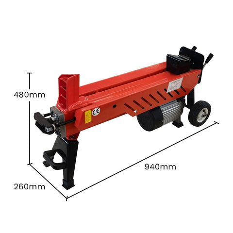 8 Ton 2.2kW Heavy-Duty Electric Hydraulic Log Splitter