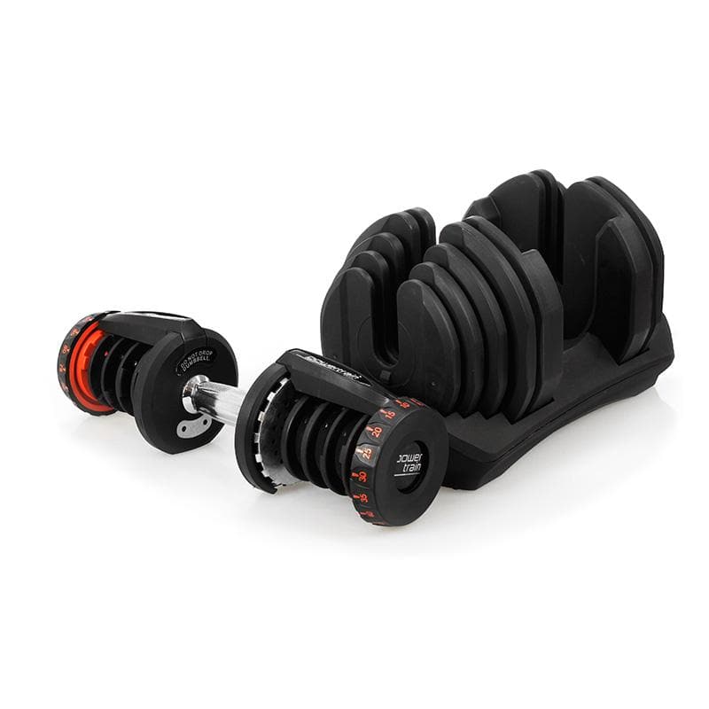 80kg Powertrain Adjustable Dumbbell Set With Stand