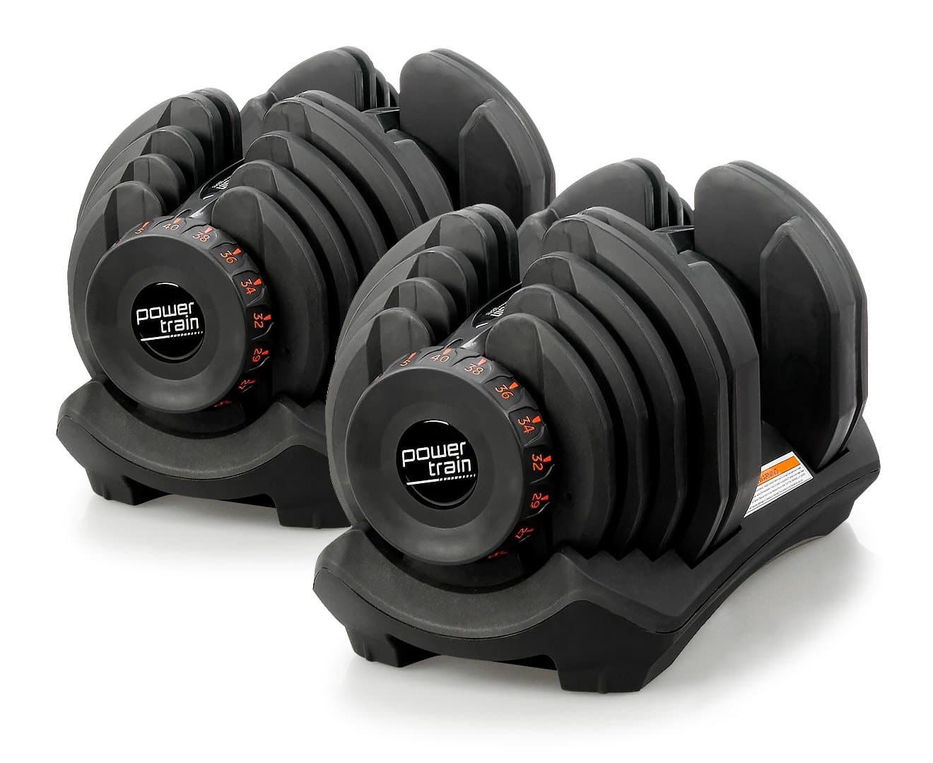 80kg Powertrain Home Gym Adjustable Dumbbell Set
