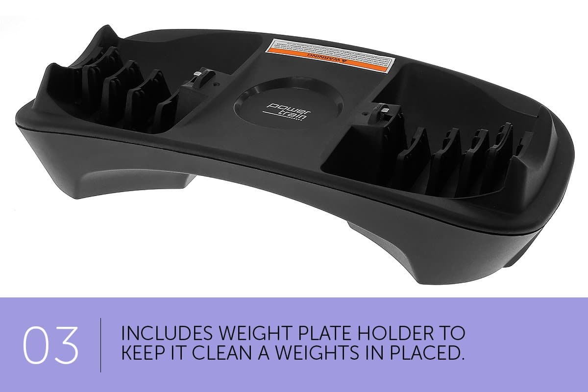 80kg Powertrain Home Gym Adjustable Dumbbell Set