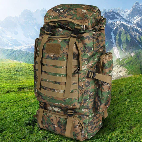 camping / hiking 80L Military Tactical Backpack Hiking Camping Army Bag