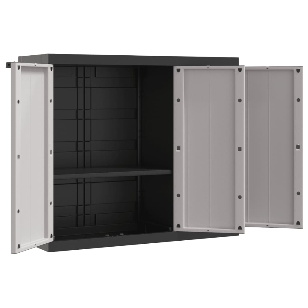 Outdoor Storage Cabinet-Grey and Black