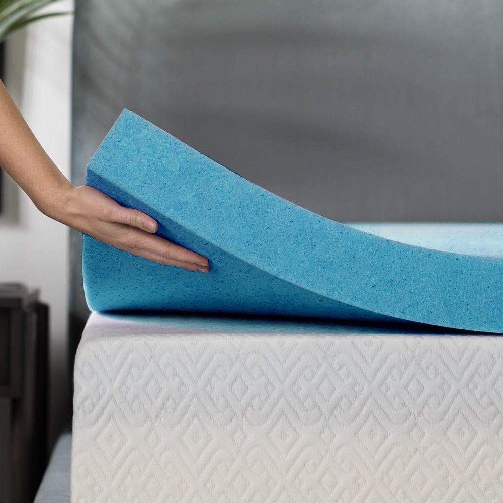 bedding 8cm Thickness Cool Gel Memory Foam Mattress Topper Bamboo Fabric Double