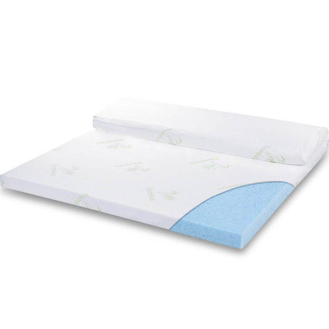 bedding 8cm Thickness Cool Gel Memory Foam Mattress Topper Bamboo Fabric King