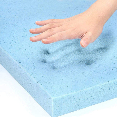 8cm Thickness Cool Gel Memory Foam Mattress Topper Bamboo Fabric Queen