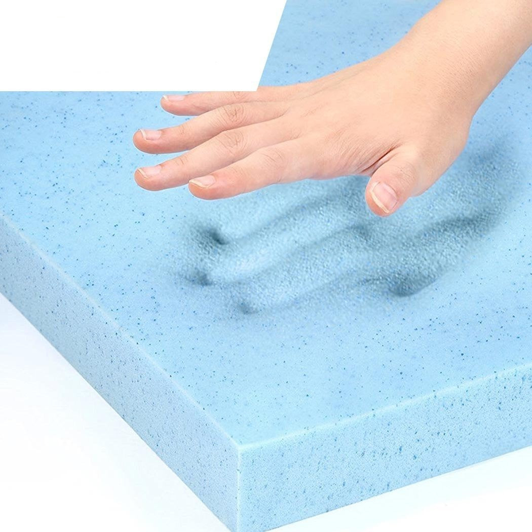 Bedding 8cm Thickness Cool Gel Memory Foam Mattress Topper Bamboo Fabric Single