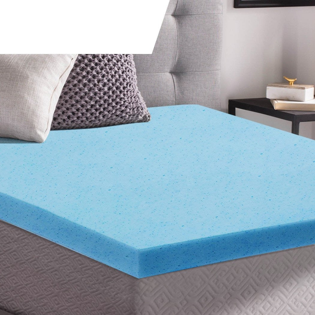 Bedding 8cm Thickness Cool Gel Memory Foam Mattress Topper Bamboo Fabric Single