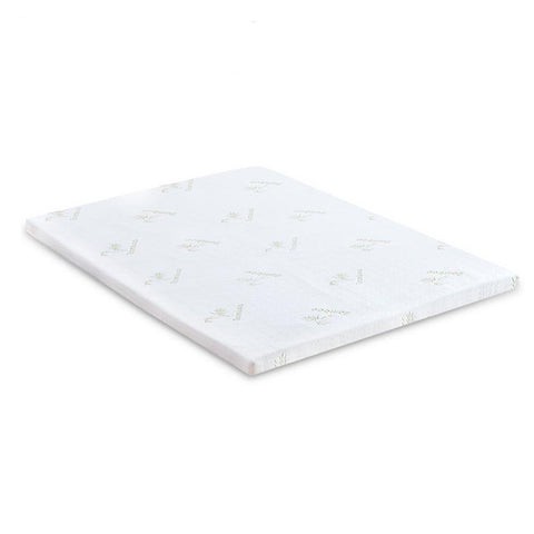 Bedding 8cm Thickness Cool Gel Memory Foam Mattress Topper Bamboo Fabric Single