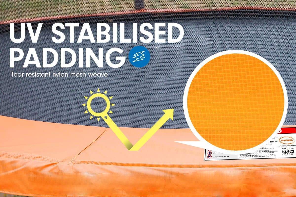 Kahuna 8ft Trampoline Spring Outdoor - Orange