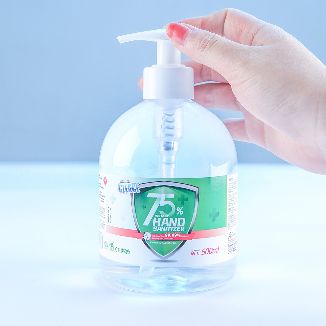 health fitness&sport 8x Hand Sanitiser Instant Gel 500ML