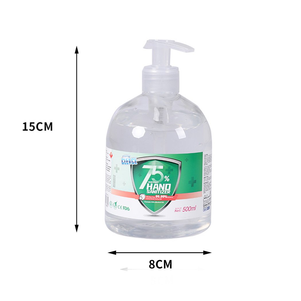 health fitness&sport 8x Hand Sanitiser Instant Gel 500ML