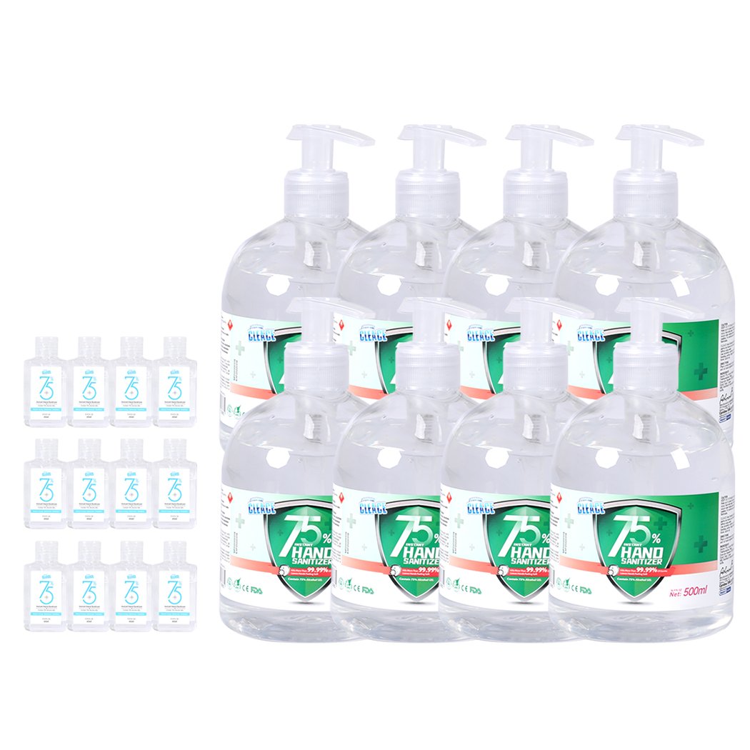 health fitness&sport 8x Hand Sanitiser Instant Gel 500ML