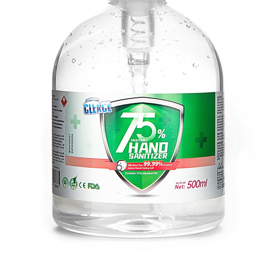 health fitness&sport 8x500ML Hand Sanitiser Instant Gel