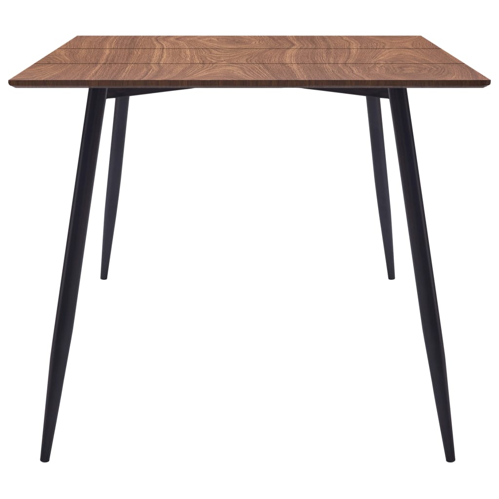 9 Piece Dining Set Grey Leather
