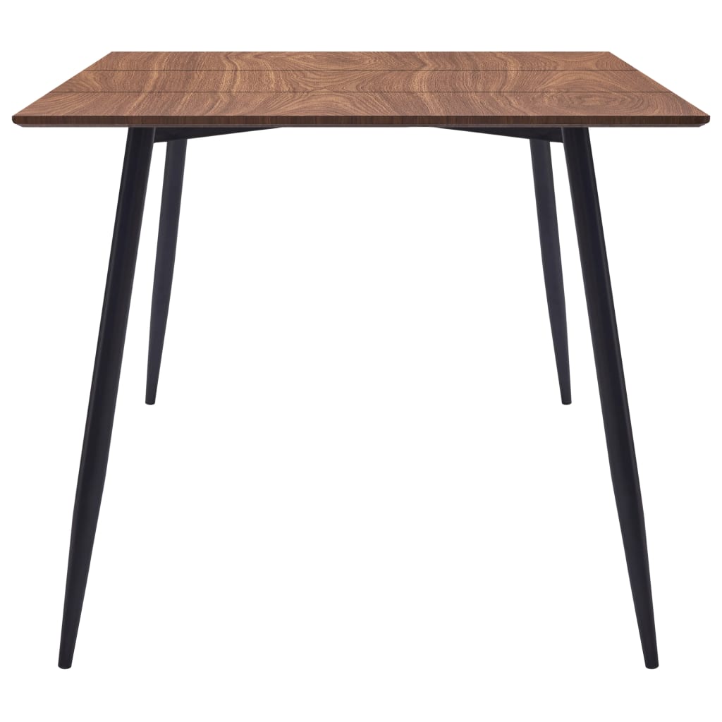 9 Piece Dining Set Grey Leather