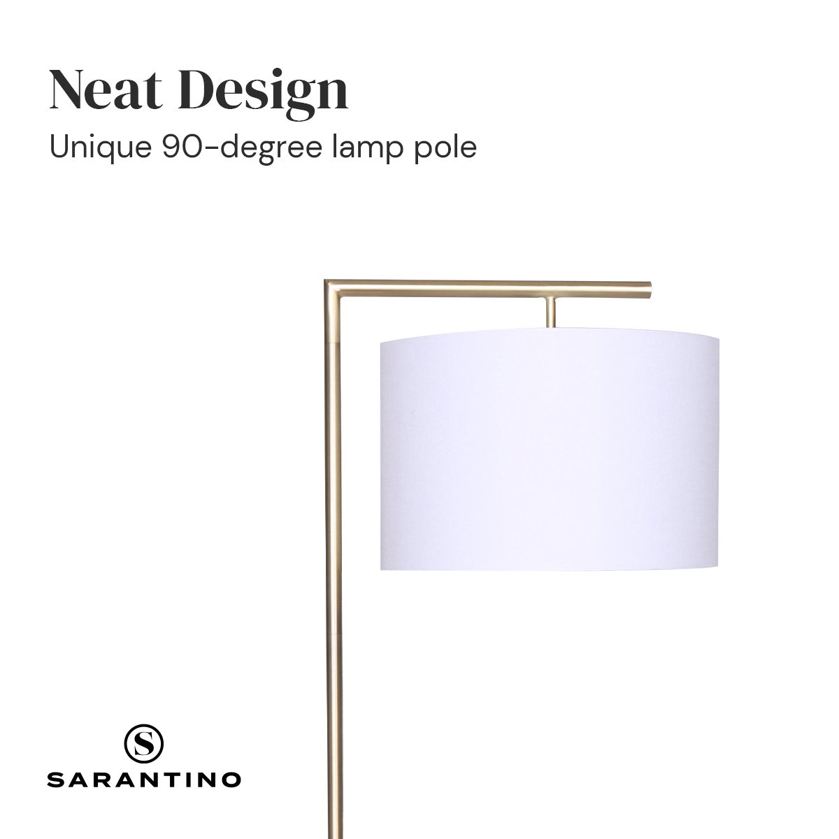 90-Degree Modern Arc Floor Lamp