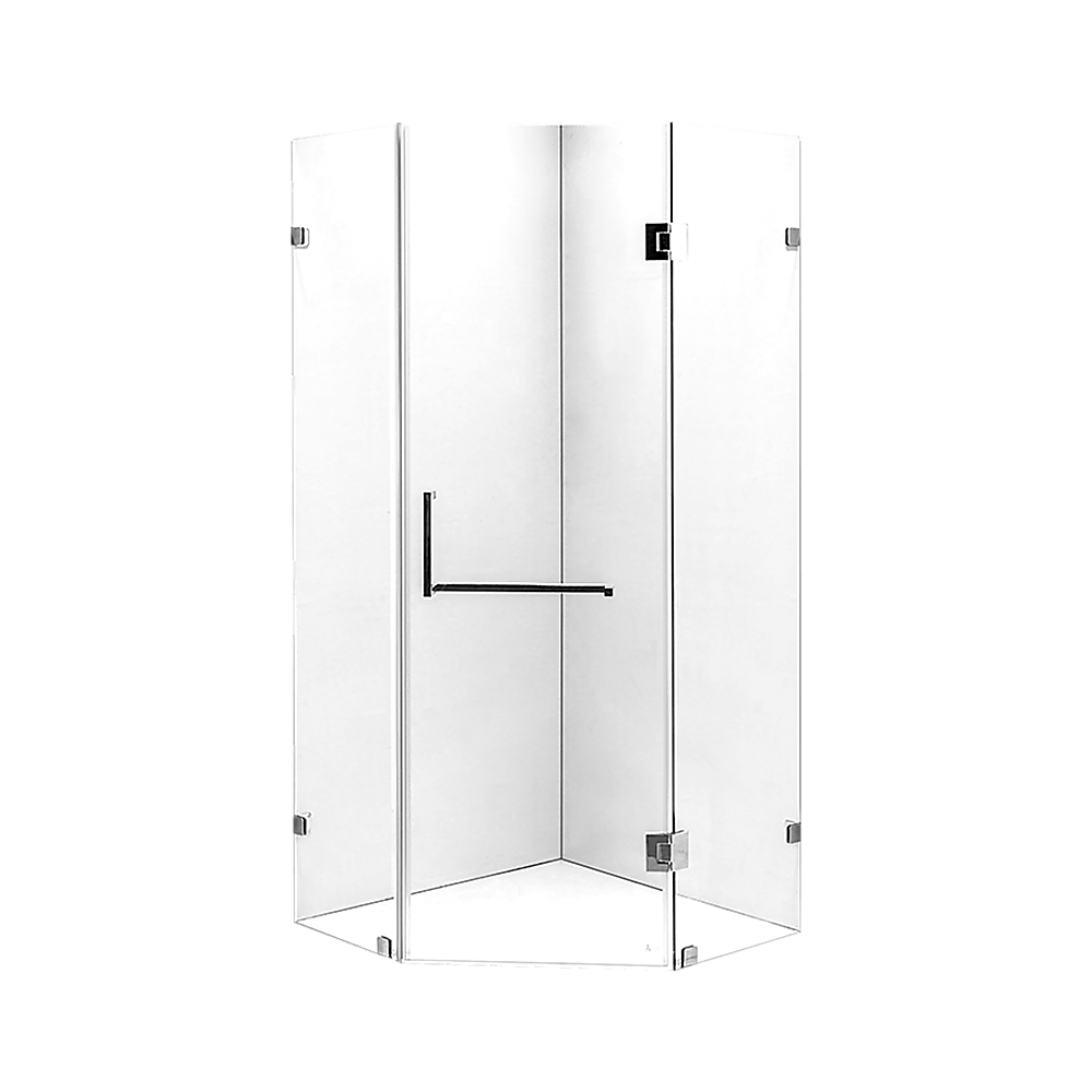 900 x 900mm Frameless 10mm Glass Shower Screen By Della Francesca