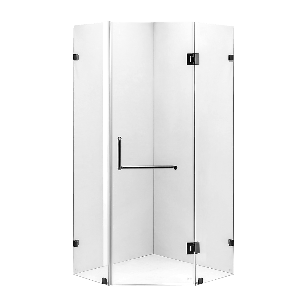 900 x 900mm Frameless 10mm Glass Shower Screen By Della Francesca