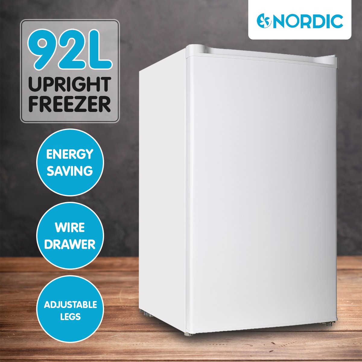 92l upright freezer Simple deals