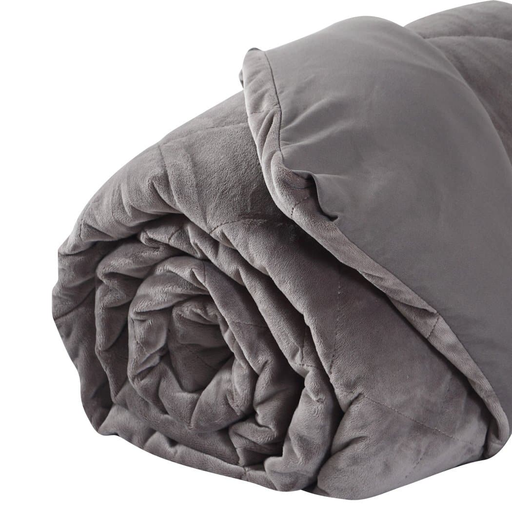 bedding 9KG Anti Anxiety Weighted Blanket Gravity Blankets Grey Colour