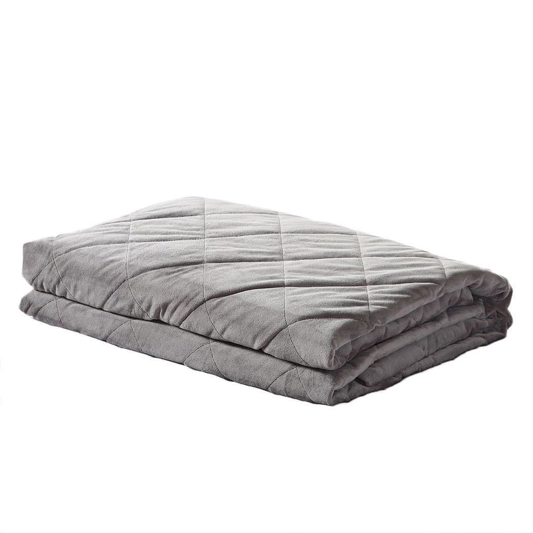 bedding 9KG Anti Anxiety Weighted Blanket Gravity Blankets Grey Colour