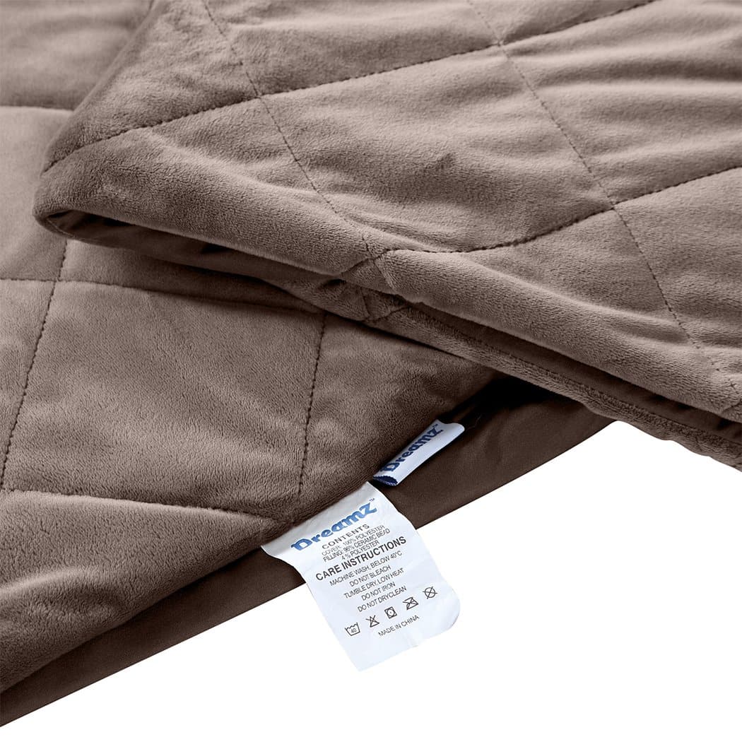 bedding 9Kg Anti Anxiety Weighted Blanket Mink Colour