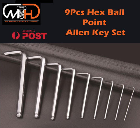 Other Tools 9pcs LONG Arm Allen Keys Set Metric Ball End Driver Hex Allan Allen Kit