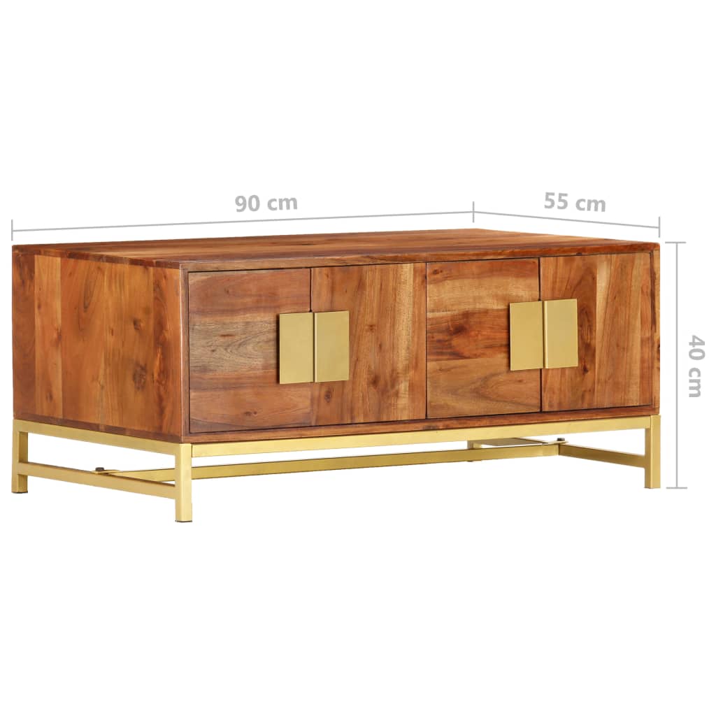 Acacia Wood Coffee Table 90x55x40 cm