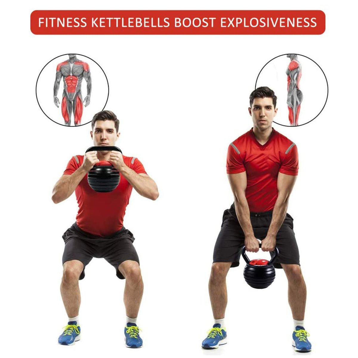 weights strength Adjustable Kettle Bell Weights Dumbbell 18kg