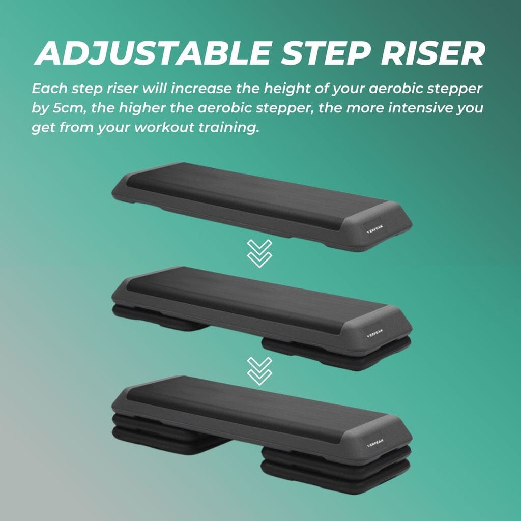 Aerobic Step Riser 4Pcs Black Vp-As-109-Ac