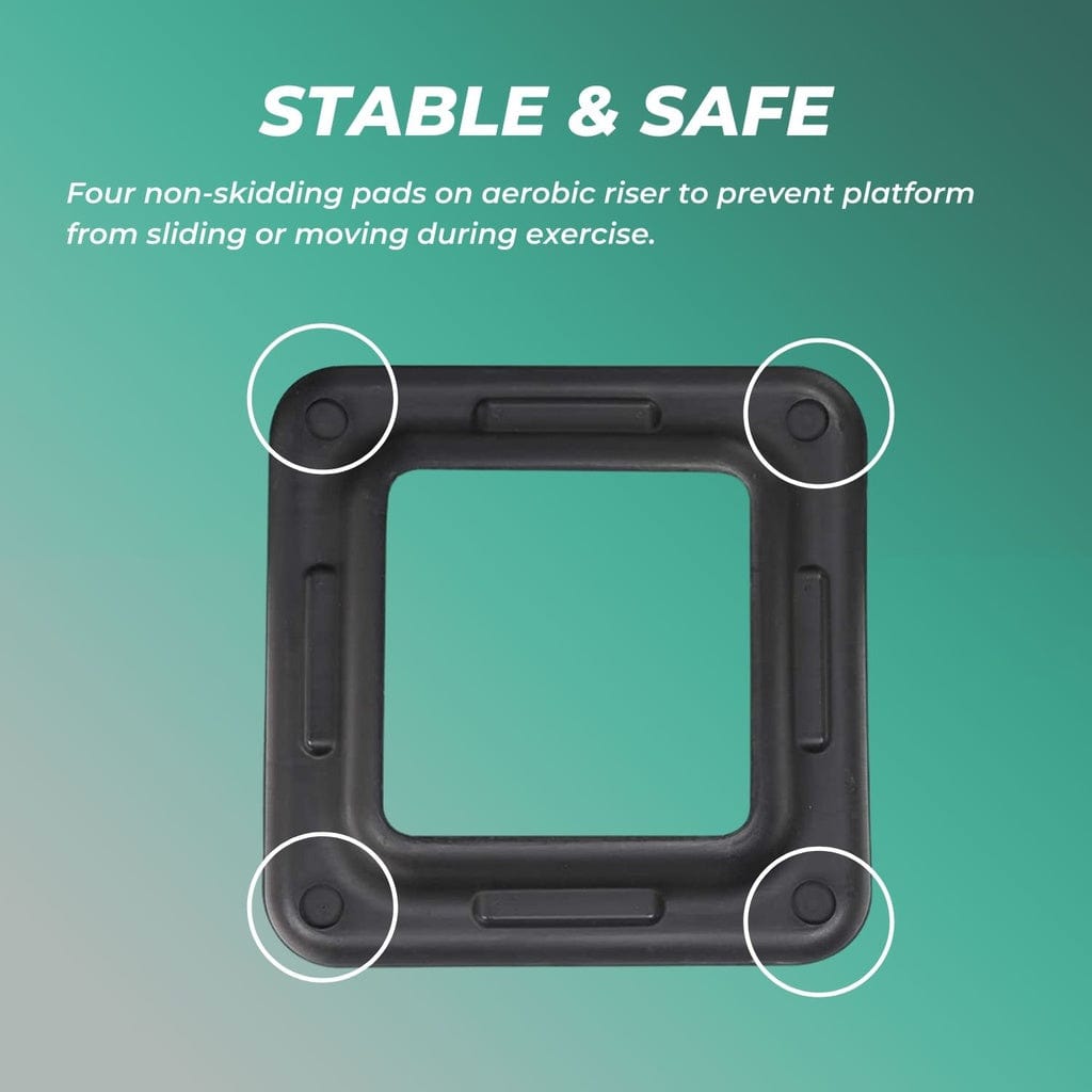 Aerobic Step Riser 4Pcs Black Vp-As-109-Ac