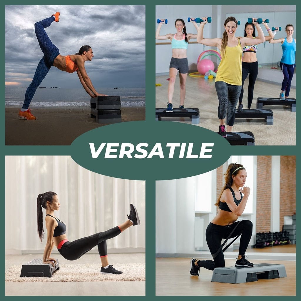 Aerobic Step Riser 4Pcs Black Vp-As-109-Ac