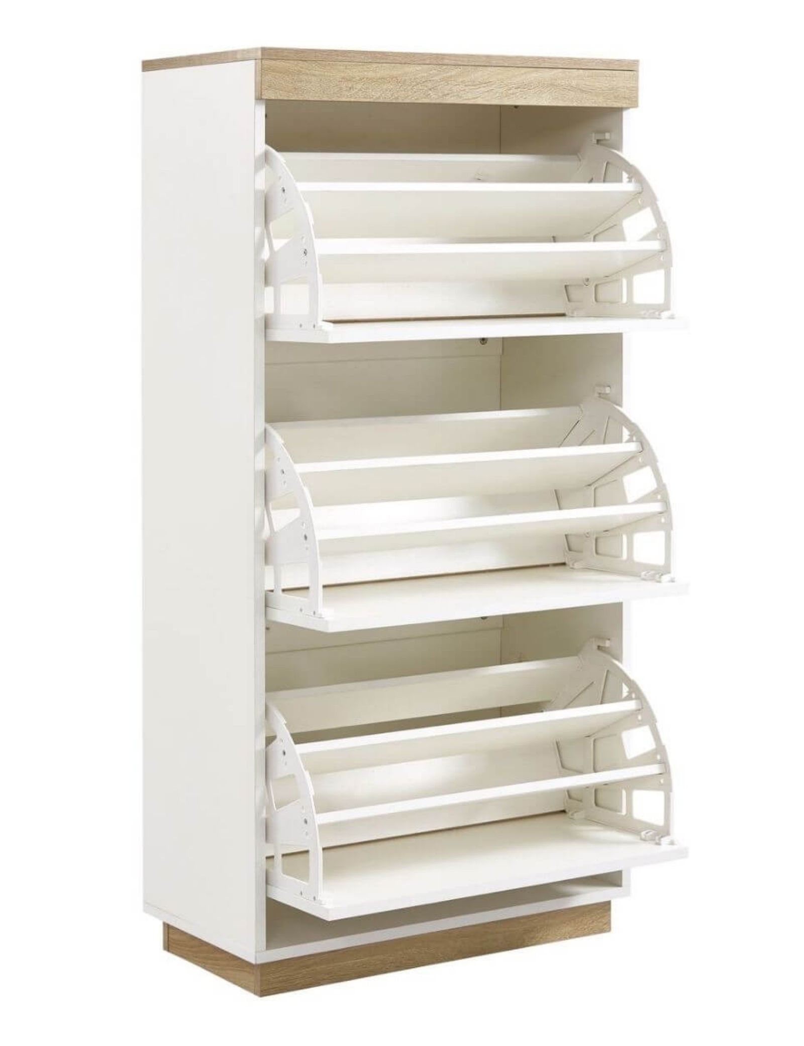 Furniture > Living Room Aiden Coastal White Oak Small Shoe Cabinet
