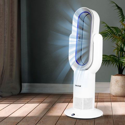 Air Cool Electric Fan Bladeless Cooler Heater  Remote Control