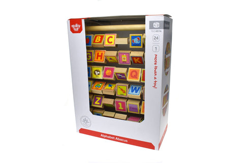 Alphabet Blocks Abacus Natural