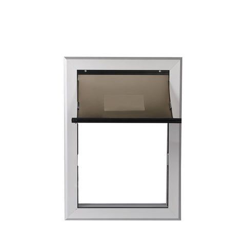 Aluminium Pet Access Door Dog Cat Dual Flexi Flap For Wooden Wall Large