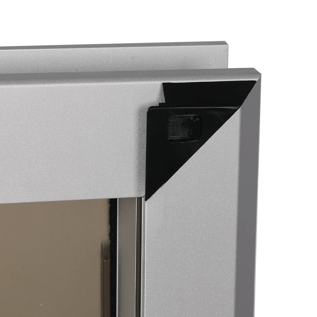 Pet Products Aluminium Pet Access Door Dog Cat Dual Flexi Flap For Wooden Wall Large