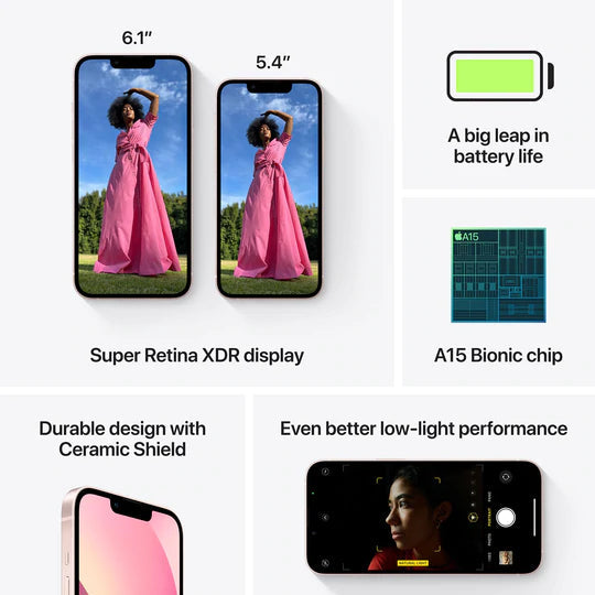 Apple iphone 13 mini 128gb (pink)