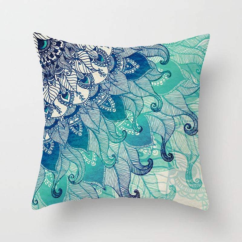 Home & Garden > Others Aqua Blue Turquoise Cushion Covers 4pcs Pack