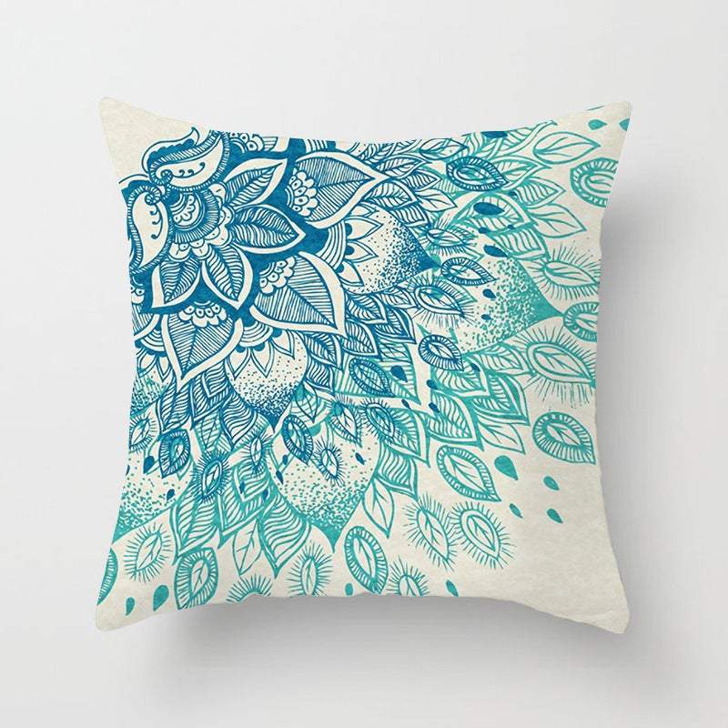 Home & Garden > Others Aqua Blue Turquoise Cushion Covers 4pcs Pack