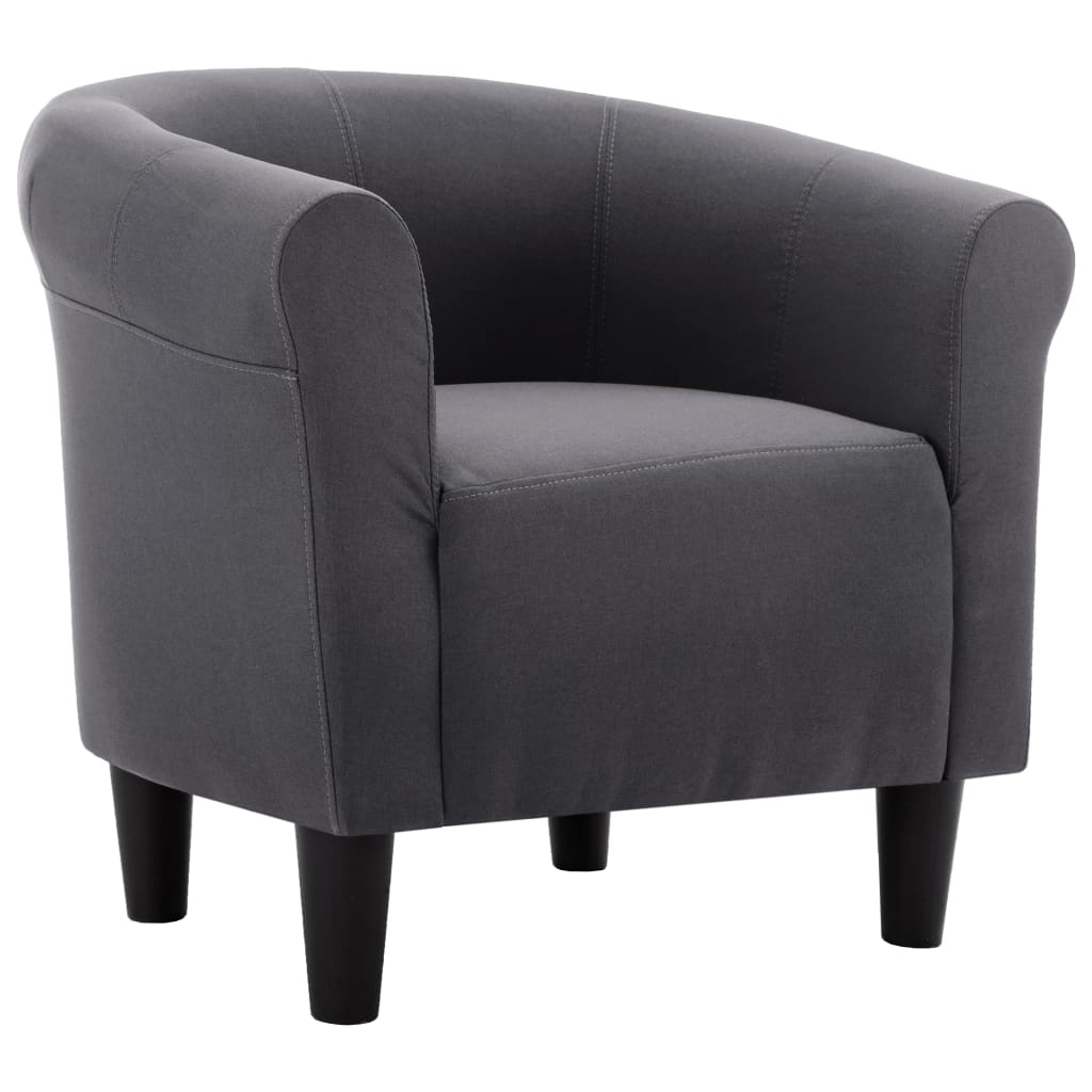 Armchair Black Fabric