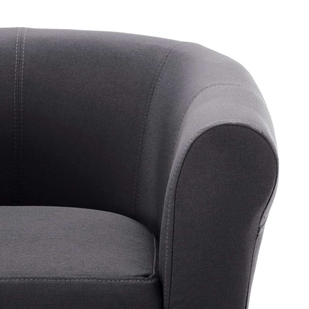 Armchair Black Fabric