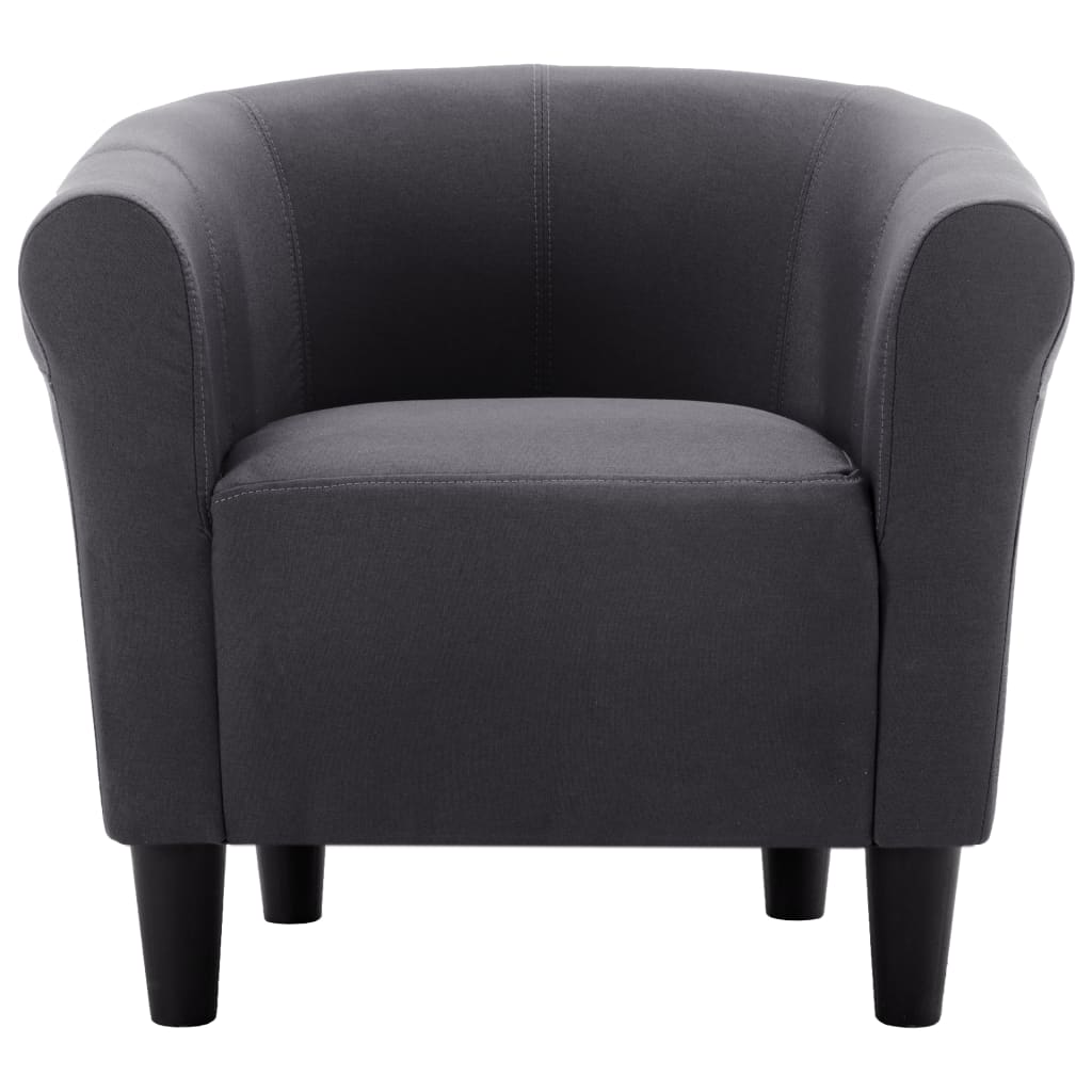 Armchair Black Fabric